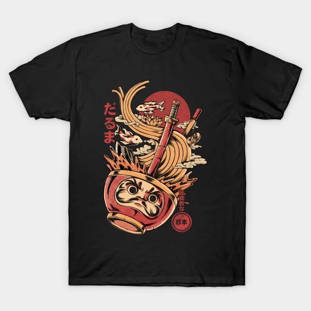 Daruma's Ramen T-Shirt by Ilustrata